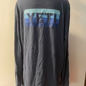 Yeti Pull Over Long Sleeve Tee Shirt Size Medium